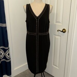 Philosophy Black Studded Sleeveless Dress size 1X